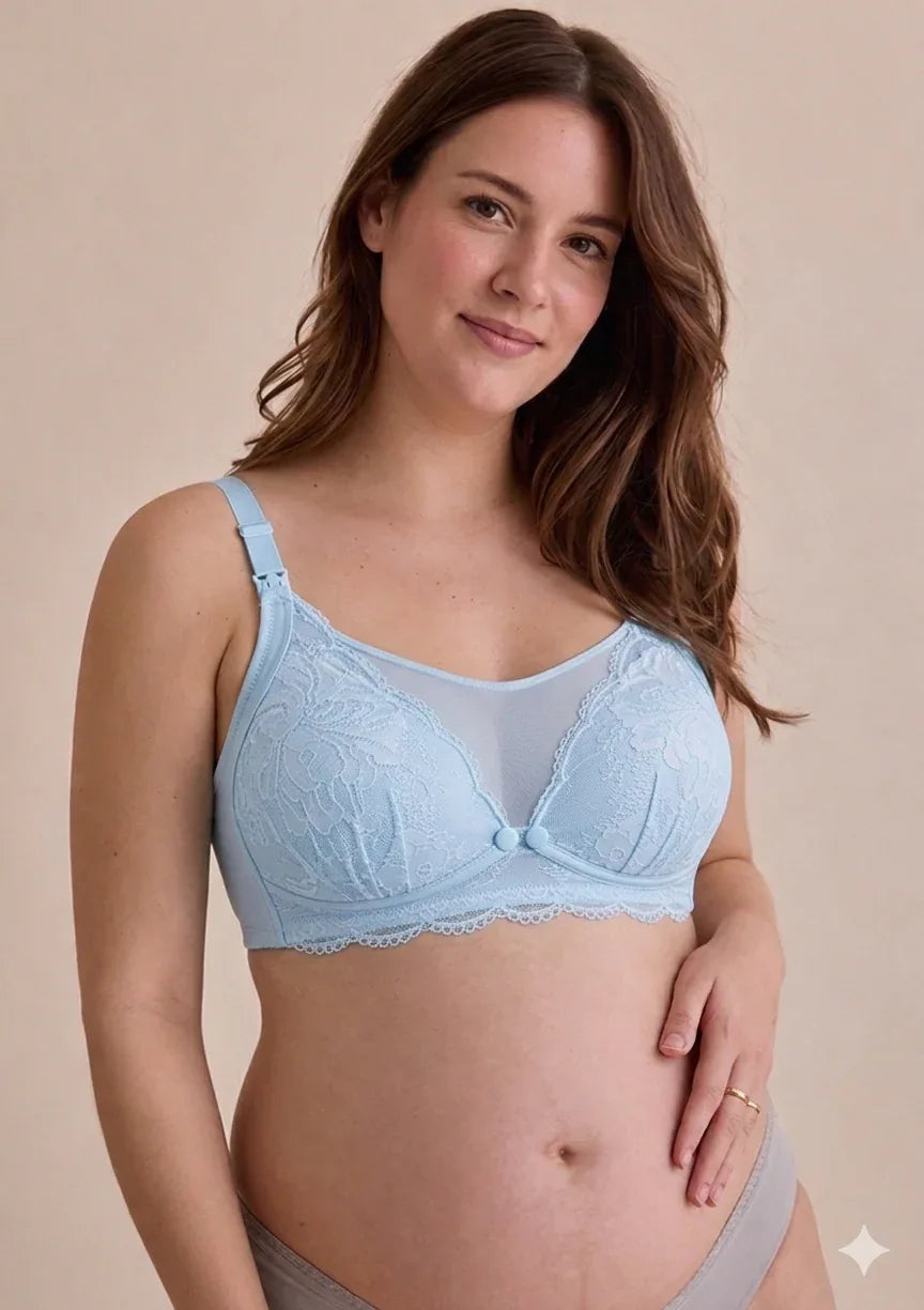 Anteross | Lace Nursing Bra – Wireless Maternity Bra for Everyday Comfort