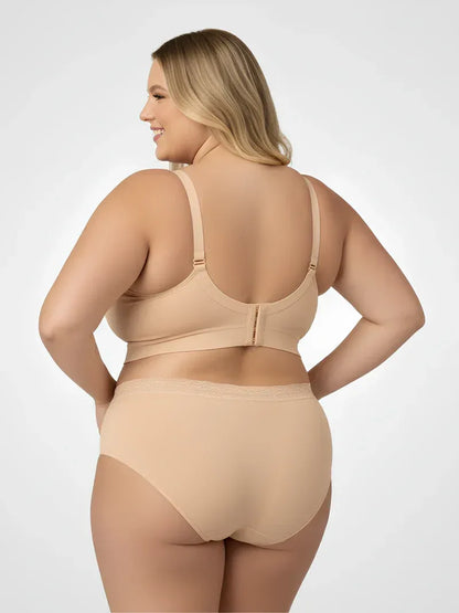Anteross | Seamless Nursing Bra – Wireless Maternity Bra with Easy Clip Access