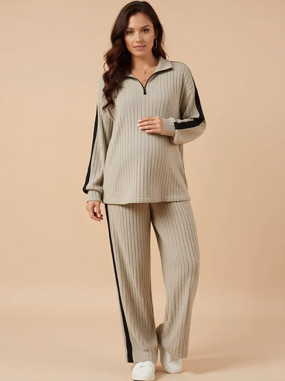 Anteross | Maternity Pajama Shorts Set – Soft Casual Pregnancy Loungewear for Home & Everyday Wear