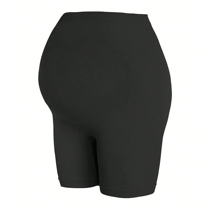 Maternity Support Shorts – High Waisted Over the Bump Soft Stretch Pregnancy Shorts
