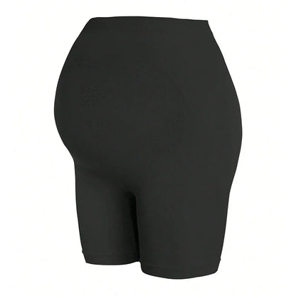 Maternity Support Shorts – High Waisted Over the Bump Soft Stretch Pregnancy Shorts