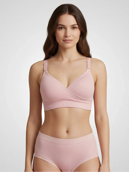 Anteross | Wrap Seamless Nursing Bra – Soft Support & Easy Feeding