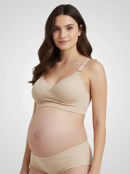 Anteross | Wrap Seamless Nursing Bra – Soft Support & Easy Feeding