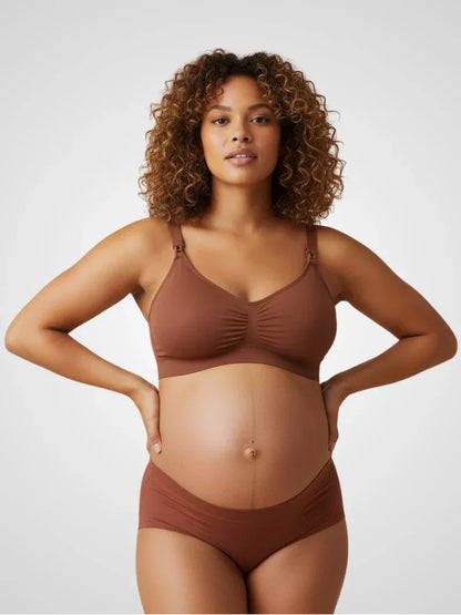 Anteross | Seamless Nursing Bra – Wireless Maternity Bra with Easy Clip Access