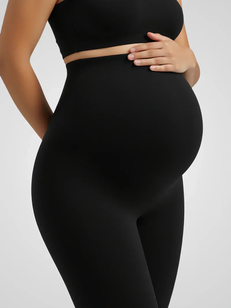 Maternity Yoga Leggings – High Waisted Stretch Pregnancy Ankle Length Pants