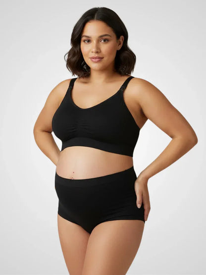 Anteross | Seamless Nursing Bra – Wireless Maternity Bra with Easy Clip Access