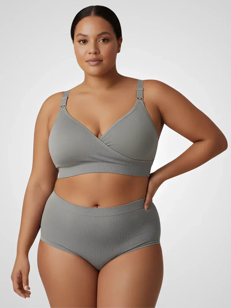 Anteross | Wrap Seamless Nursing Bra – Soft Support & Easy Feeding