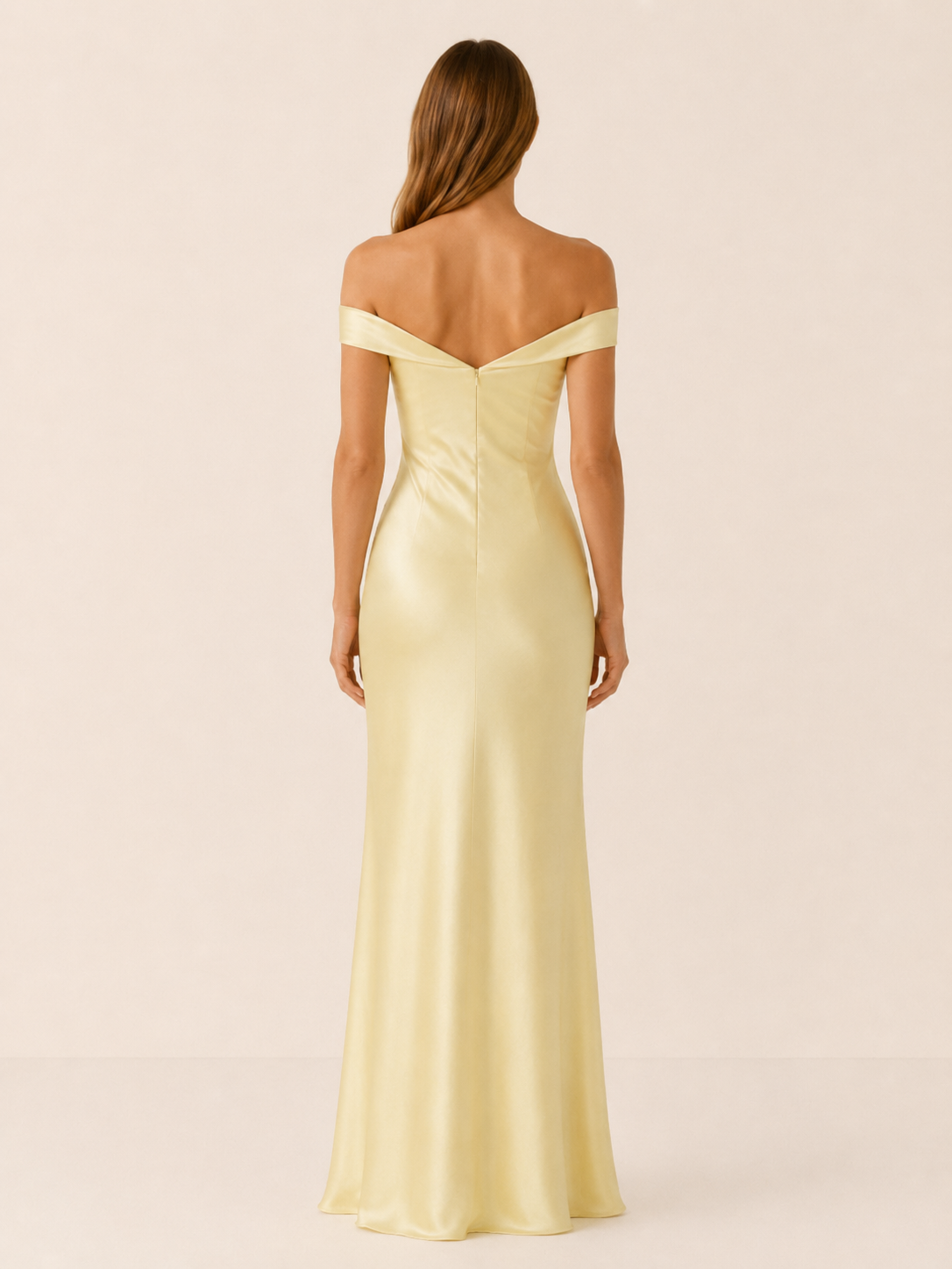 Elara | Anteross Wedding Guest Off Shoulder Maxi Dress with Fitted Bodice